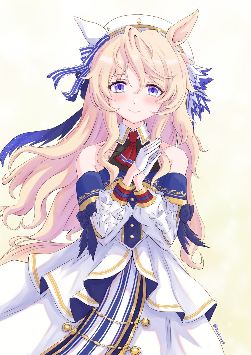 Becherry4's tweet photo. ヴィクトワールピサちゃんの勝負服姿は天使すぎぃ｡｡｡😇
#ヴィクトワールピサ https://t.co/9X7vtJbP2Z
