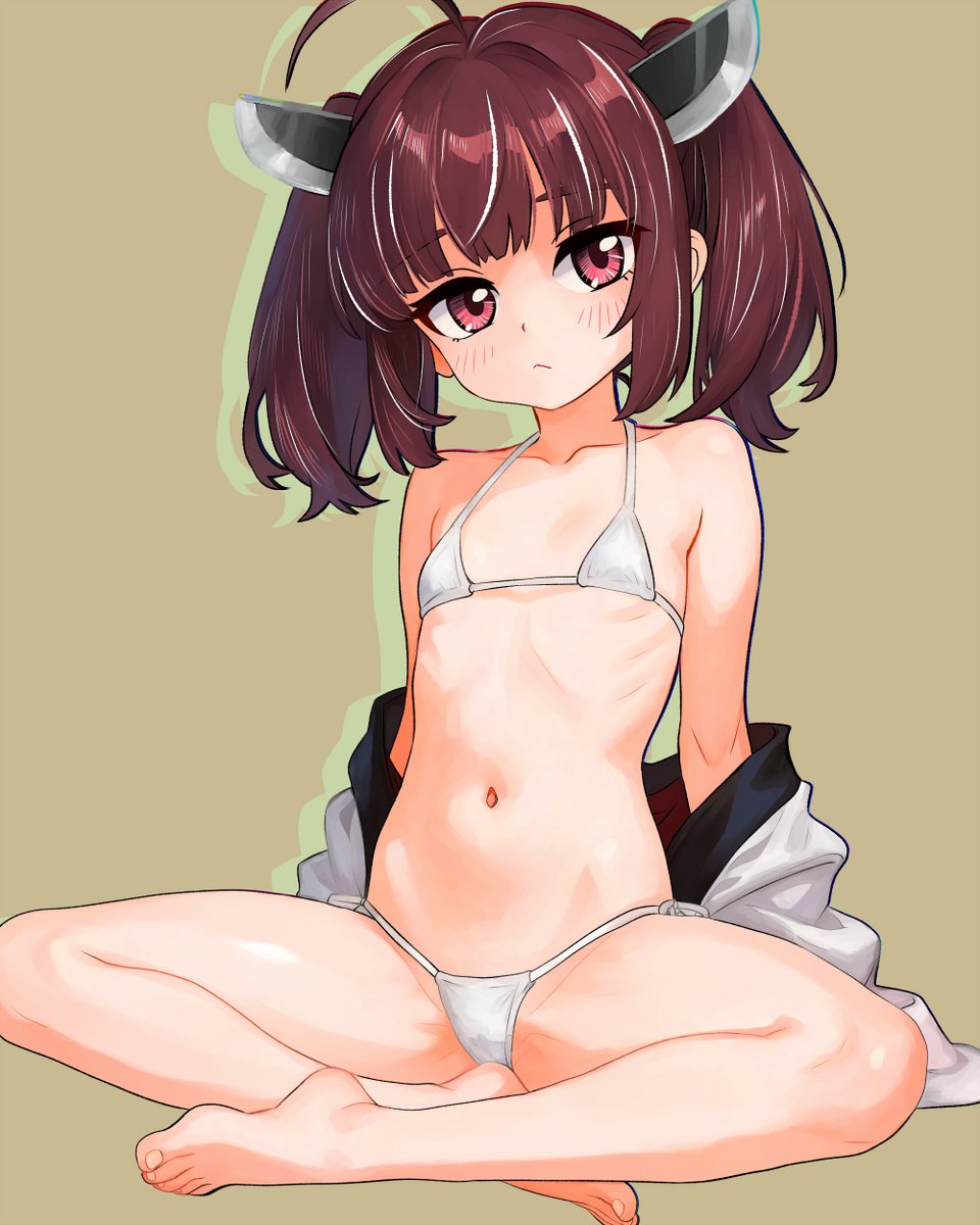 おはようございます。
けさのおめざお絵描きはビキニの日に間に合わなかった
白MBきりたんです 