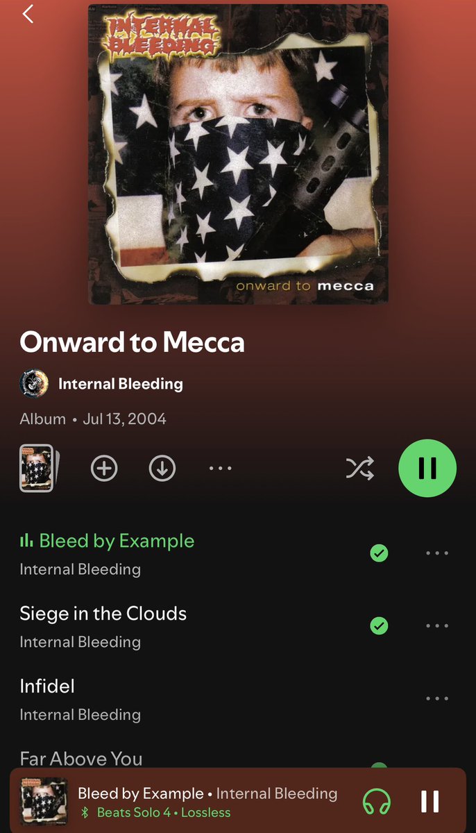 Now listening to Internal Bleeding: Onward To Mecca