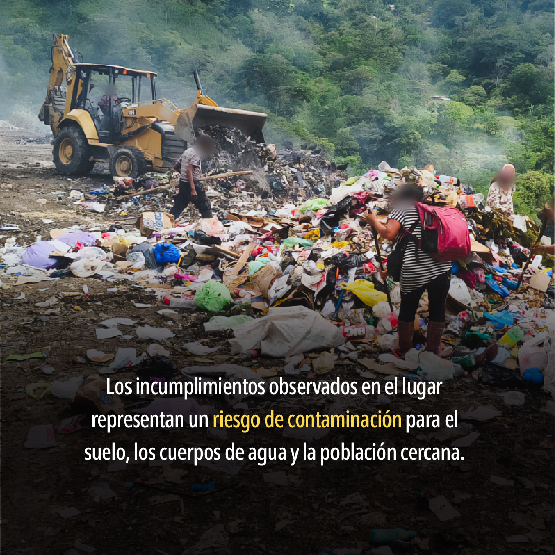 PROFEPA_Mx's tweet photo. Las medidas impuestas al sitio de disposición de residuos de Tapilula buscan evitar el vertimiento de lixiviados sobre suelo natural y que alcancen cuerpos de agua superficiales, lo que podría ocasionar daños al ecosistema y afectar la salud de las personas que habitan en las inmediaciones del sitio.

📌 Lee más ➡️ https://t.co/O1bzxqNvCW