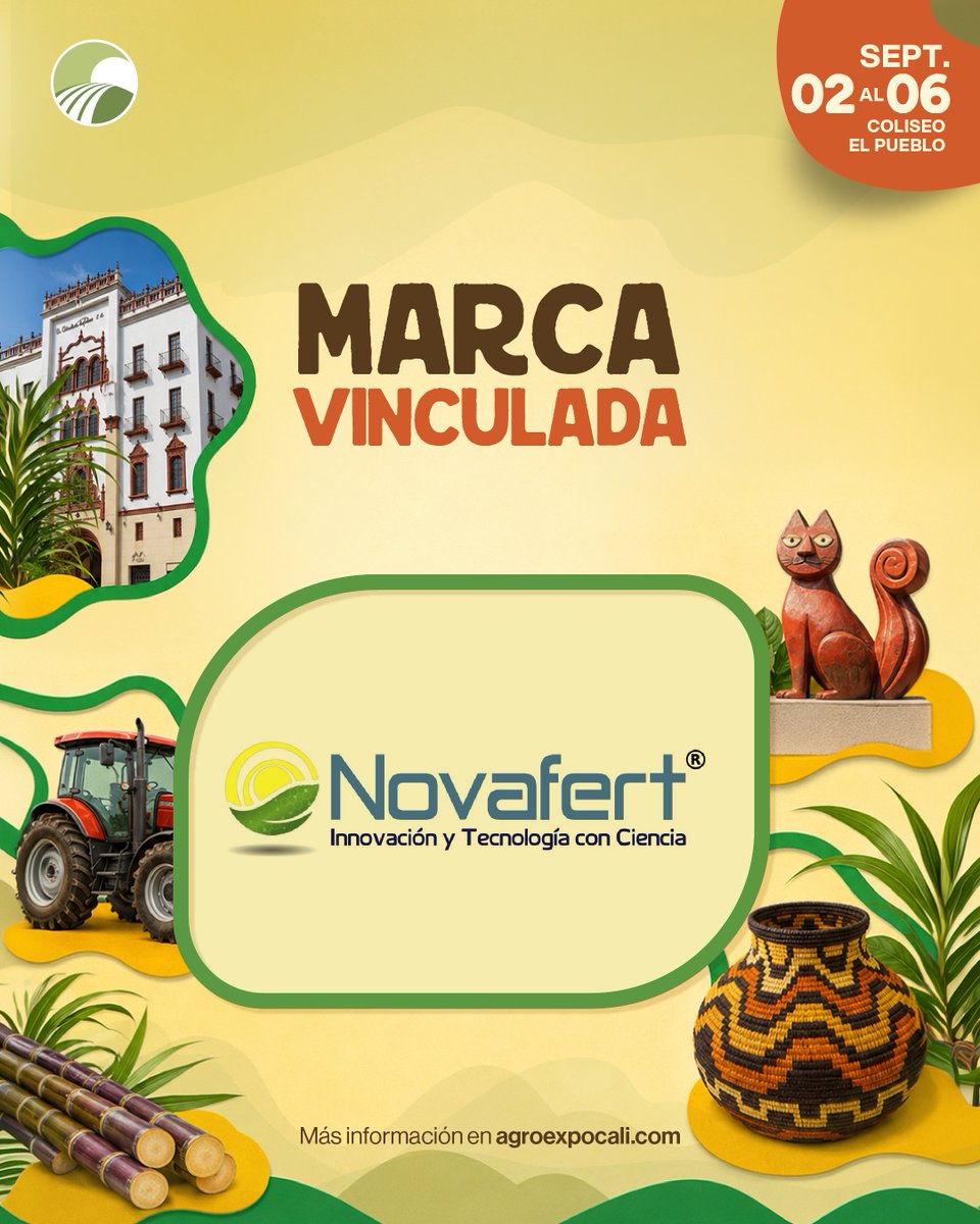 AgroexpoCol's tweet photo. Grandes marcas, nuevas oportunidades y un mismo punto de encuentro. 🌿

Estas son algunas de las empresas que hacen parte de #AgroexpoCali2026.

Adquiere tu boleta, link de compra: https://t.co/SQ7vpEt40c🚜

Más información en https://t.co/VWP2i0UUiH | Aplican T&amp;C

#Corferias https://t.co/hvGYjrCZOo