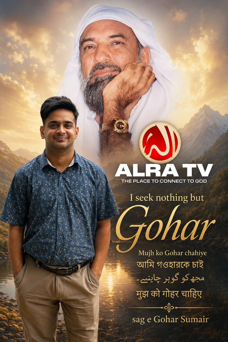 SumairAslam1102's tweet photo. ✨ I seek nothing but Gohar. ✨
A heartfelt expression of love, devotion, and the eternal quest for Divine Light. May every heart be blessed with the true recognition of Gohar.
#seekinglove #ALRATV #GoharShahi #YounusAlGohar https://t.co/b1w6jl6aCO