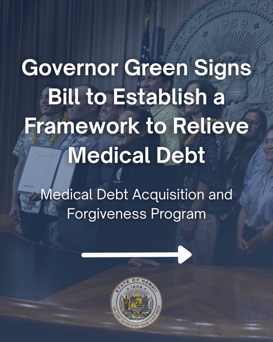 GovHawaii's tweet photo. Many Hawaiʻi residents are burdened by medical debt that affects their financial security and overall quality of life. https://t.co/YFhZiHtXw8