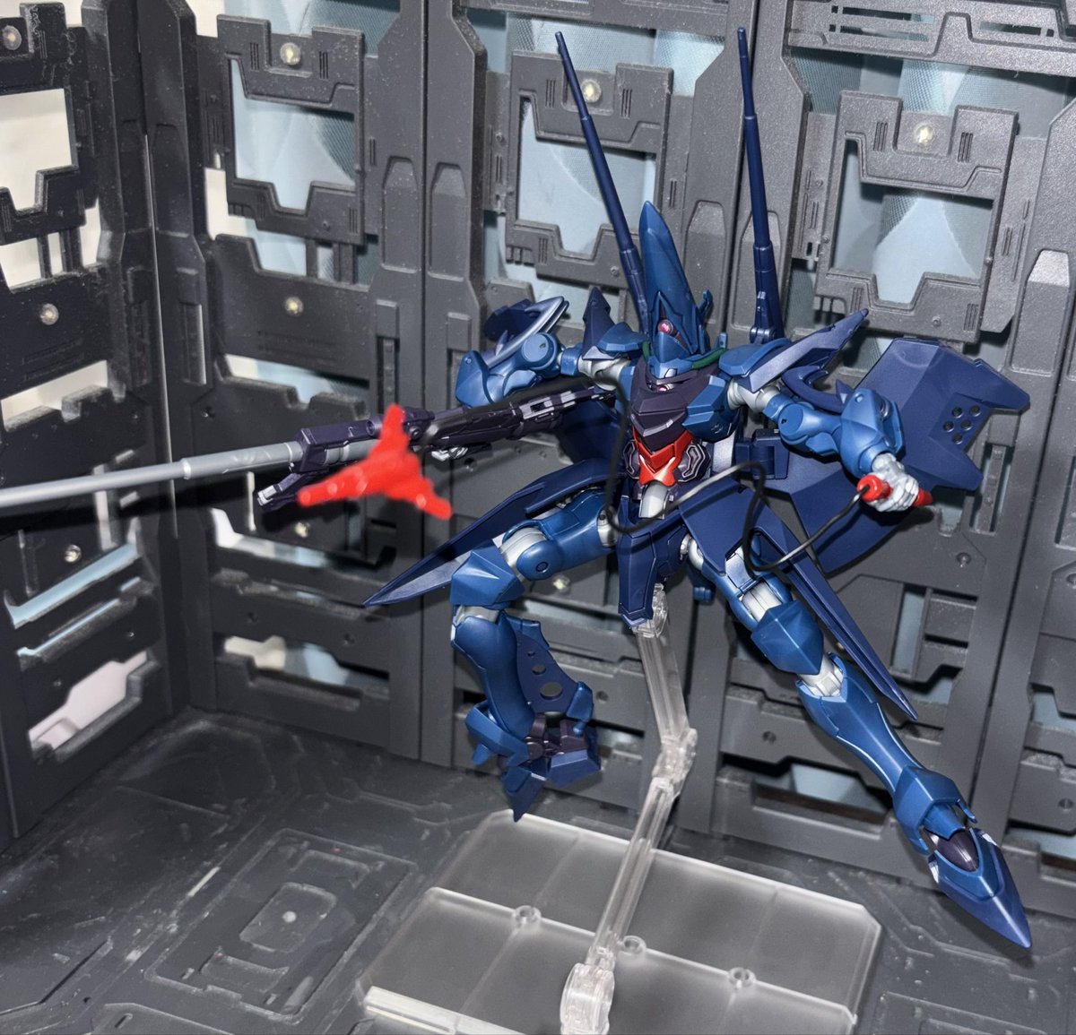 Hideyan021981's tweet photo. #ハンブラビ_ジークアクス　完成❣️
禍々しい！’𖥦'
#ガンプラ #みりプラ #めこ丸隊 
#ガンプラ好きと繋がりたい 
#GQuuuuuuX https://t.co/JVwRXngmOD