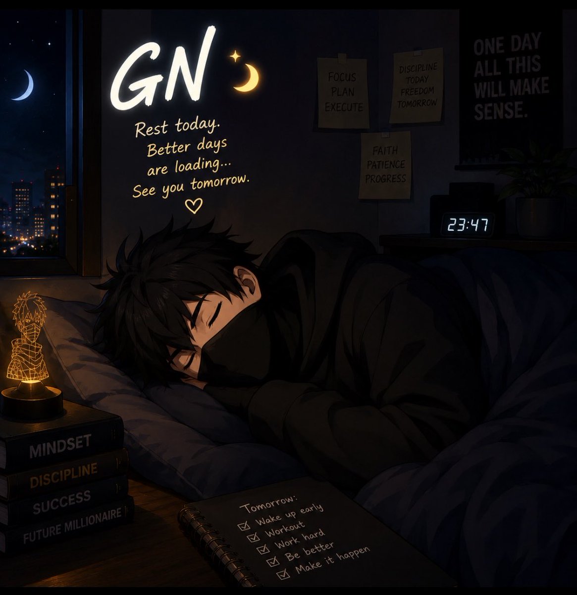 Elomae252's tweet photo. GN, CT 🌙

Logging off with gratitude,Today exceeded my expectations. 

Tomorrow, we keep building. https://t.co/ZWVzvDTXlR
