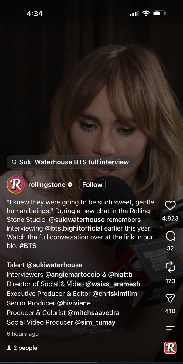 orul8ce's tweet photo. 👀👀👀🔥🔥🔥💜👏
"I knew they were going to be such sweet, gentle human beings." During a new chat in the Rolling Stone Studio, @sukiwaterhouse remembers interviewing @bts_bighit earlier this year💜🫠
Everyone who interacts with BTS says the same thing 🔥🥹👏👏💜 https://t.co/ME7wUWC4Hh