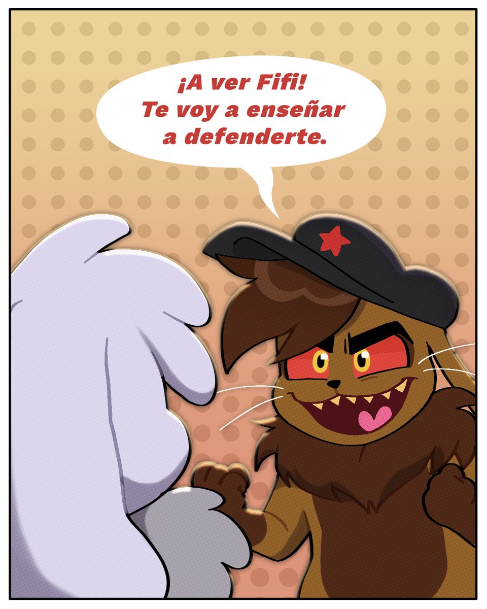 GuonejoCubano's tweet photo. Guonejo le enseña a su hermanito Fifi a defenderse.🐰🥊

#furryarwork #webcomic #guonejoz

arte by @AriDibujitos @ZUEDA_ https://t.co/6lhdGlKPxf