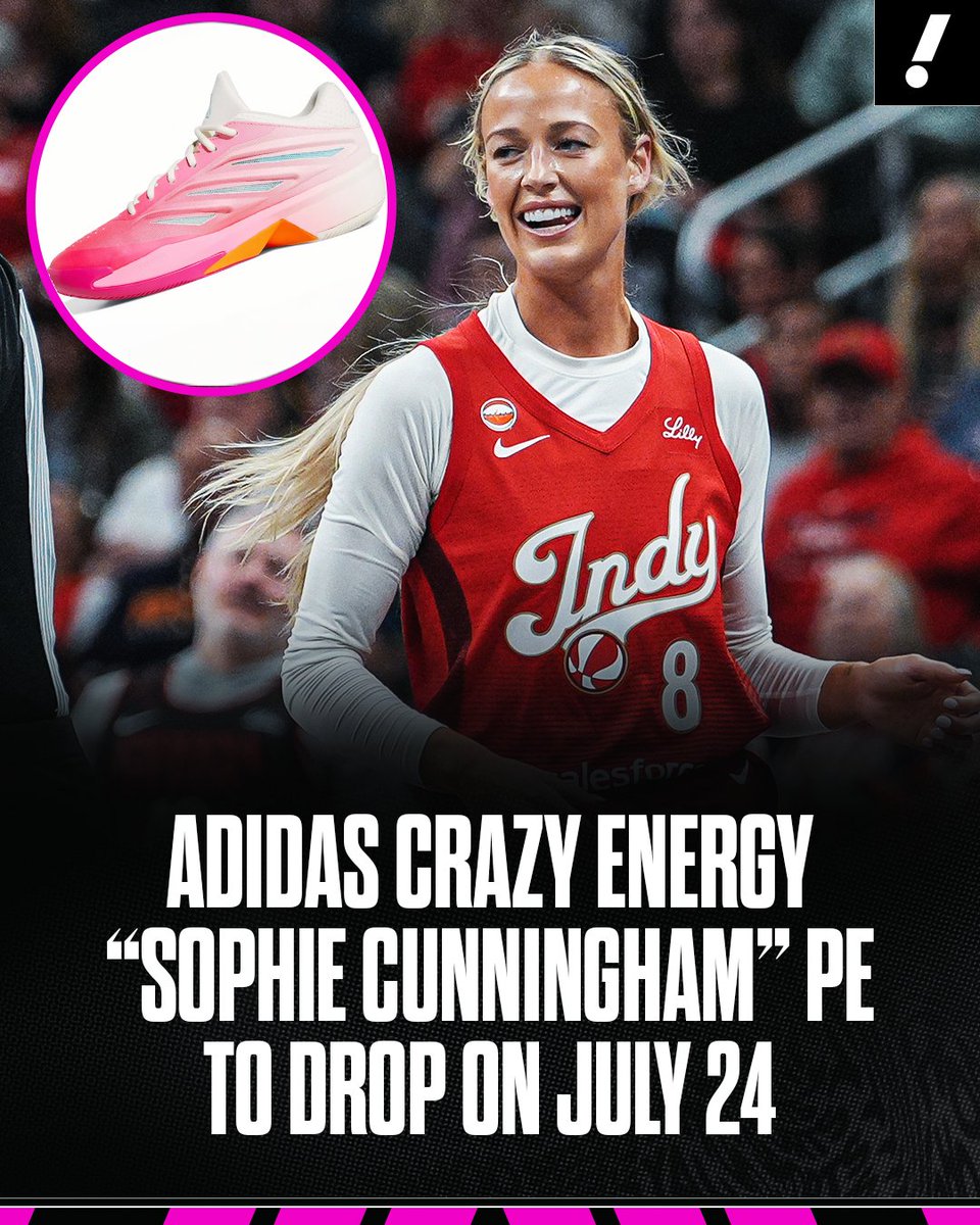 YahooSports's tweet photo. Sophie Cunningham has her own Adidas PE releasing soon 🔥 

The Adidas Crazy Energy “Sophie Cunningham” PE are confirmed to release on July 24th for $120. https://t.co/BLGHP7AJuB