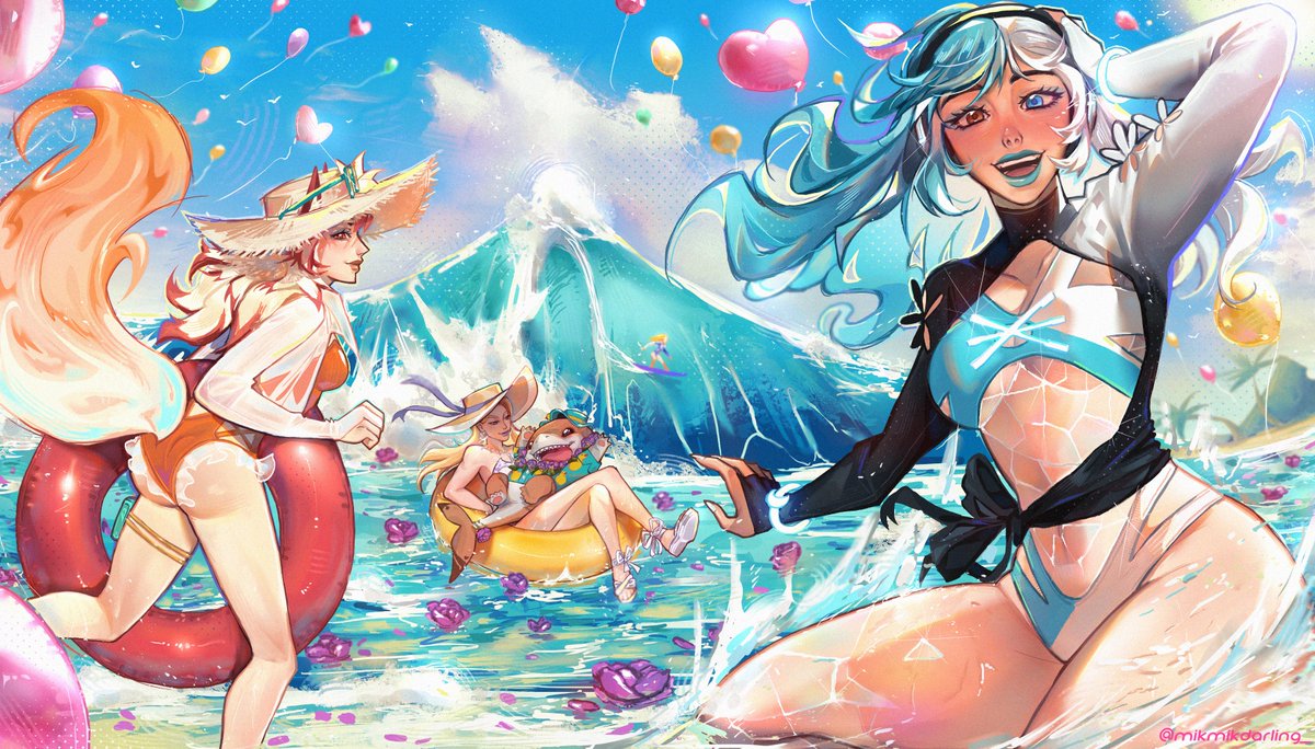 mikmikdarling_'s tweet photo. Summer fun~

#MarvelRivals #RivalsCreate 
#RivalsSummer https://t.co/wmJ5kkloEU
