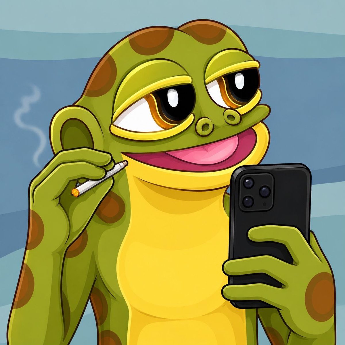 Simbaoxc's tweet photo. Hoppy is on the phone with the chief frog officer and he says we are going higher https://t.co/bSFgjf8NS2