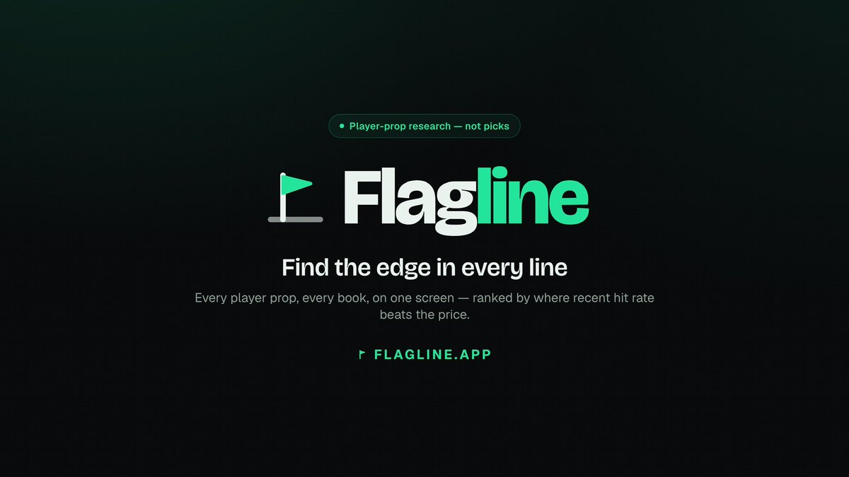 kiwiparlays's tweet photo. I’ve been building something behind the scenes…

Meet Flagline.

A completely FREE sports research platform built for bettors.

This is just the beginning, and I’m looking for the first group of people to help shape what’s next.

If you want early access, sneak peeks, and exclusive updates, join the Flagline Discord below. 👇
https://t.co/76ecDtAOdf