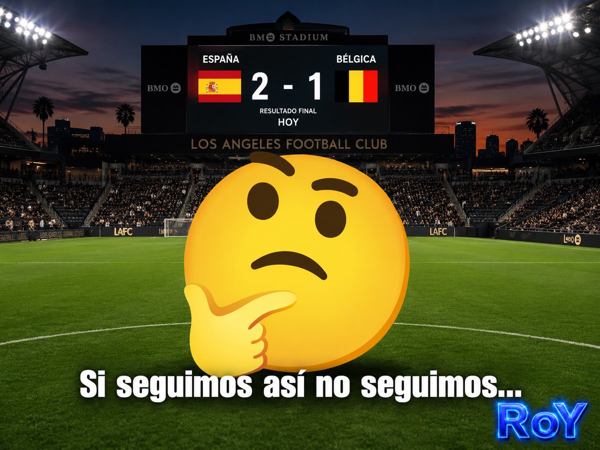 Royamond1's tweet photo. 🇪🇸 España 2 – 1 Bélgica 🇧🇪
Seguimos con juego impreciso, no podemos ser la España de una sola estrella y mas cuando brilla por su ausencia, ni esperar a que la estrella del contrario se lesione para poder marcarles un gol que nos mantenga en competición. https://t.co/29Y3yJp6Dv