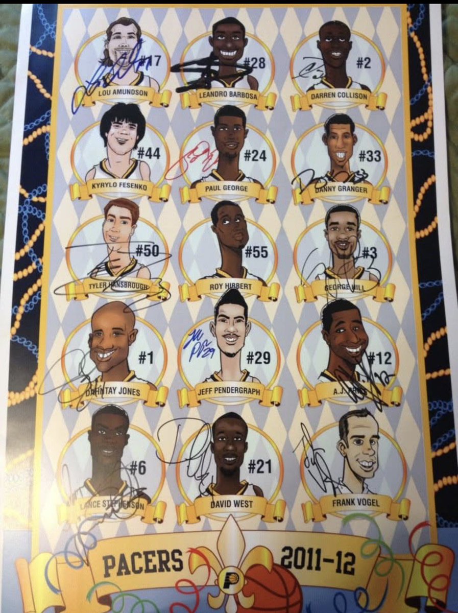 Crimicles's tweet photo. @Roy_Meets_World good times right here. How do I get that #55 auto? Hook a brother up! #Hoya2aPacer https://t.co/jDusNEaSah