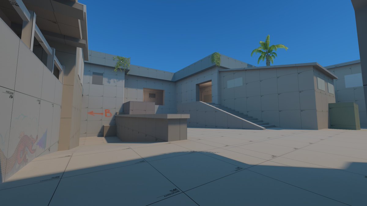 Rump3L_'s tweet photo. Dub 🇯🇲
Started out as 'fml too late again to join a cs2 graybox competition' - fast forward - somehow it's still in it lol
https://t.co/dNFKn8OyJw
#cs2 #mapink #lenmo #graybox #blockout #leveldesign #yolomode https://t.co/gFLGiOb4O3