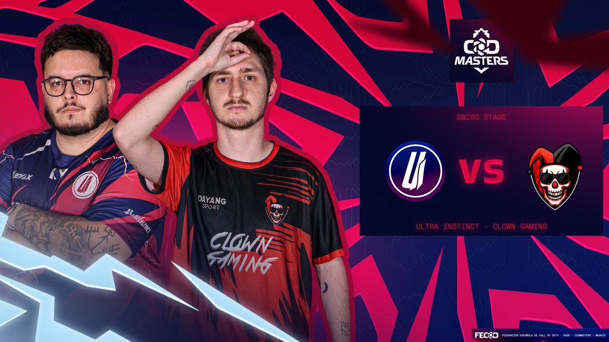 FECOD_es's tweet photo. El vencedor de este partido fue el tercer equipo semifinalista de ganadores en #CODMasters.

Disfruta ahora el @UltraInstinctes vs @TeamClownGaming válido por el Grupo C ⬇️

#CircuitoFECOD2026