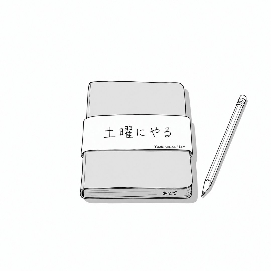 zebracreate's tweet photo. 「土曜にやる」は、始める予定ではなく、始めないためのふたになることがある。 https://t.co/ilZUw8UW2U