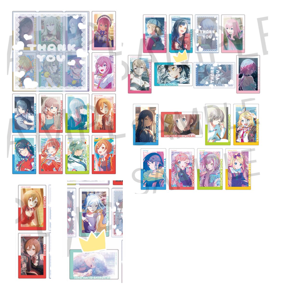 f_ka0h's tweet photo. 【交換・譲渡】プロセカ エピカ 29A 29C 30B 30C

譲)画像1,2リン,レン,ルカ,MEIKO,一歌,穂波,志歩,遥,雫,こはね,杏,彰人,奏,絵名,瑞希

求)定価＋送料＞リプ欄レン,冬弥

＊各1BOX予約済
＊前後あるものは纏めての譲渡のみ
＊👑は抱き合わせ可能な方
＊譲渡優先

検索からもお気軽にお声掛け下さい🙇‍♀️ https://t.co/F0gdZ9qYBo