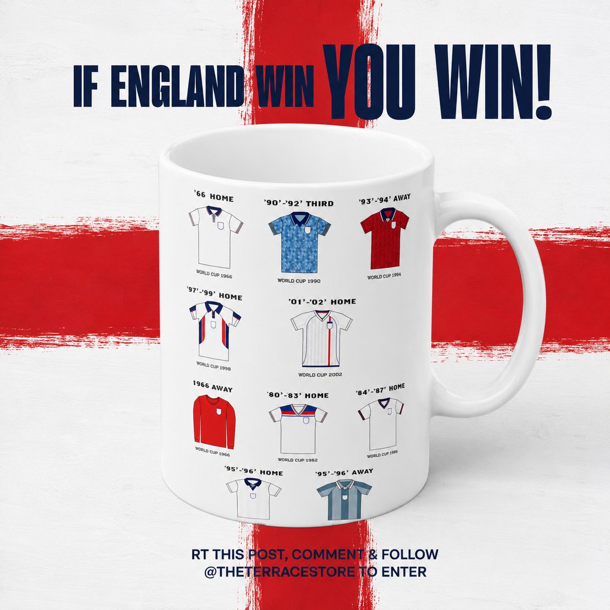 theterracestore's tweet photo. A place in the semi-finals? That deserves a giveaway. 🏆

If England beat Norway, we'll be giving away one of our #ThreeLions kit mugs.

To enter:
🔁 RT &amp; Like this post
👤 Follow us
💬 Comment below

Come on, England! 🦁 https://t.co/LnW5aEwgXk