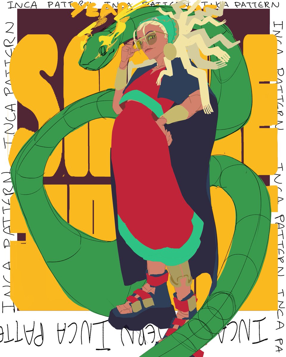 TanakTiri's tweet photo. A snaky WIP https://t.co/838pmSBExm