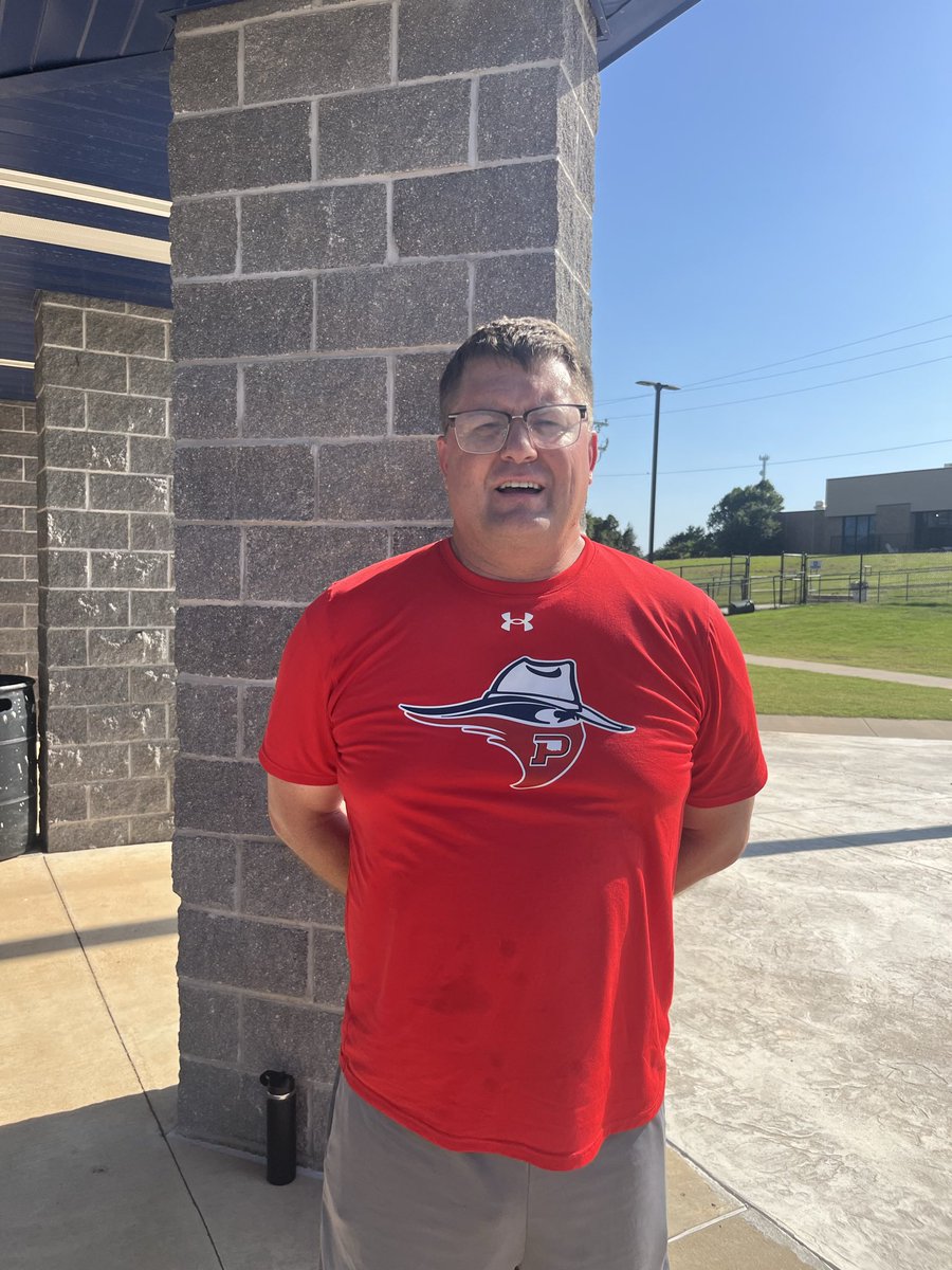 HarrahPantherFB's tweet photo. Huge shout out to Coach Miller and Panhandle State. They ran an outstanding FB camp this evening at Harrah High School. It was a hot day but lots of kids got better and were seen by a quality staff.  Good Luck this season to all. https://t.co/Vb9jJEDUMw