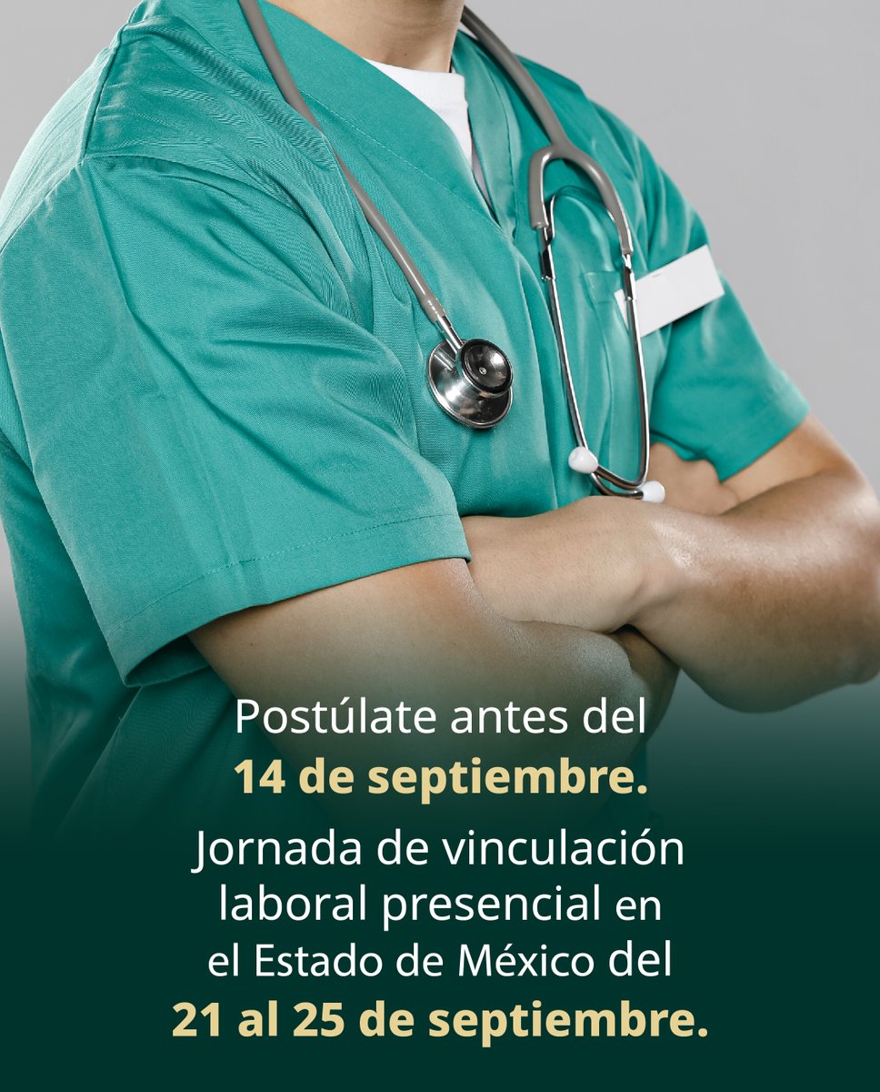 empleogob_mx's tweet photo. 🇩🇪 #OfertaDeTrabajo en Alemania para personas tituladas de enfermería⚕️💉🩺🏥

La jornada de vinculación laboral se llevará a cabo del 21 - 25 de septiembre.

⏰ Postúlate antes del 14 de septiembre en la oficina del #SNE más cercana a tu domicilio:
👉 https://t.co/NhqXdRT7iu https://t.co/Ac7X1Mo1B6