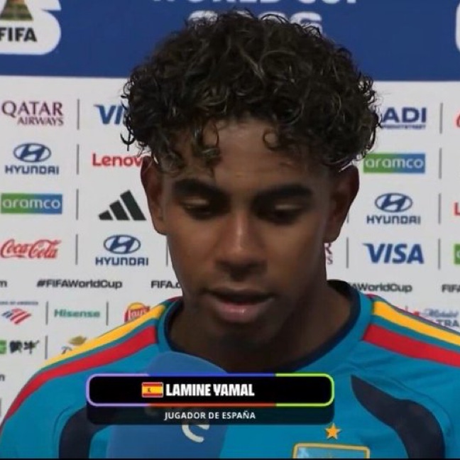 goalsside's tweet photo. 🚨🚨🎙️| Lamine Yamal: 

"Since the start of the World Cup, everyone has been waiting for this match. As for me, we are the 𝐓𝐖𝐎 𝐁𝐄𝐒𝐓 𝐓𝐄𝐀𝐌𝐒 in the tournament." https://t.co/tN9eSMyOsk