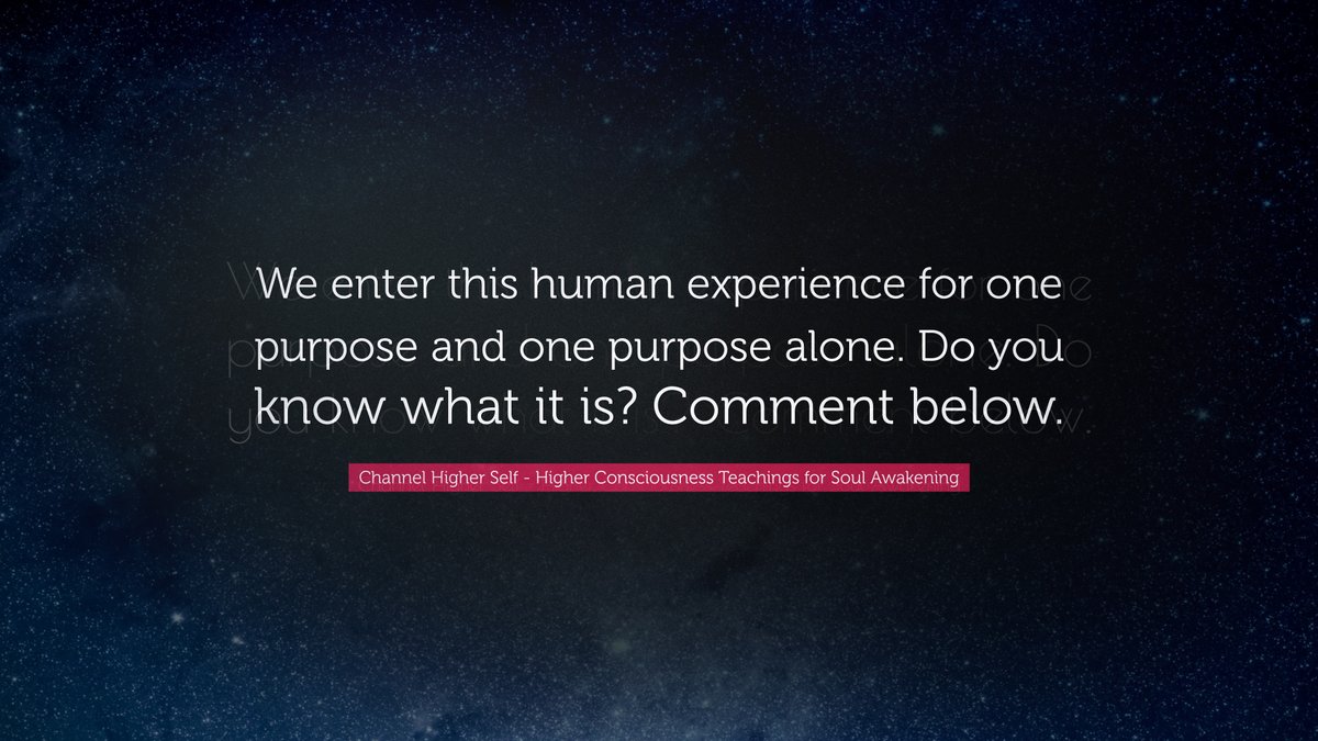 Channel Higher Self tweet media