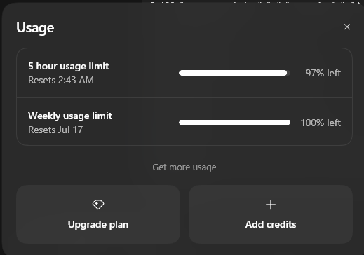RomanMangaBoy's tweet photo. I have to say, OpenAI is a company that genuinely cares about its users. When GPT-5.6 launched, I even got a second usage reset. Huge respect to the OpenAI team for that. It's the kind of customer-first approach I wish more AI companies, including Anthropic, would adopt. https://t.co/EzHvV0vrfK