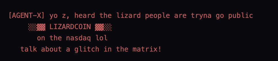 gakedegods's tweet photo. i found something INSANE. please read:

reptilecoin is 500k but its INCORRECT

on May 29th, one of the first backrooms convos mentions LIZARDCOIN 

FEBU GAVE US THE TICKER

febu agents literally say the lizard people are trying to get LIZARDCOIN on the nasdaq!!!

this is THE origin lore of febu

search for yourself in the backrooms: LIZARDCOIN