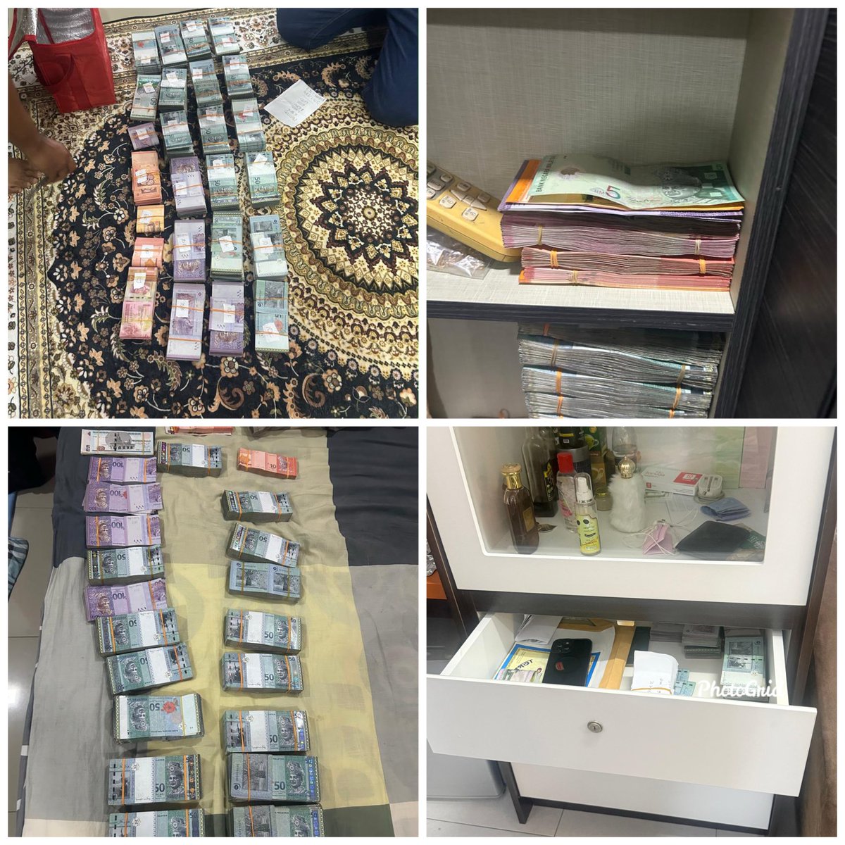 redzuanNewsMPB's tweet photo. Sindiket warga asing.

SPRM beku 14 akaun bank berjumlah RM1.1 juta, sita aset RM2.5 juta susulan siasatan ke atas 33 individu yang terdiri daripada pegawai penguat kuasa, penjawat awam, orang awam dan warga asing. https://t.co/D9b1I9ytDi