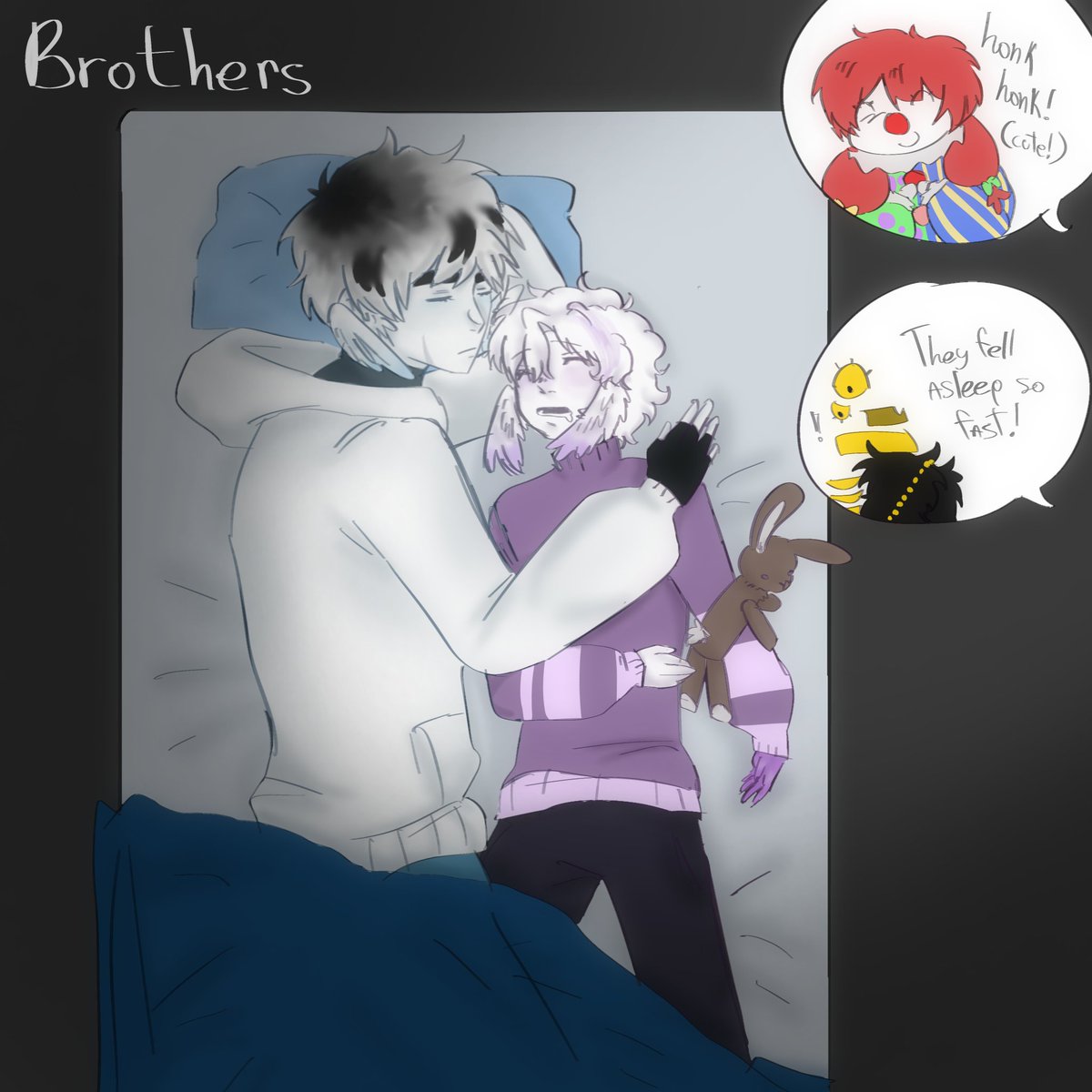 heart_strain's tweet photo. I like to think ze and micha would act like siblings in some sort of au or something #aregect #zabooboo3 #minecraft #fanart (NOT A PROSHIP, NOT FOR WEIRDOS❌❌❌) https://t.co/fXDR2aUgXD