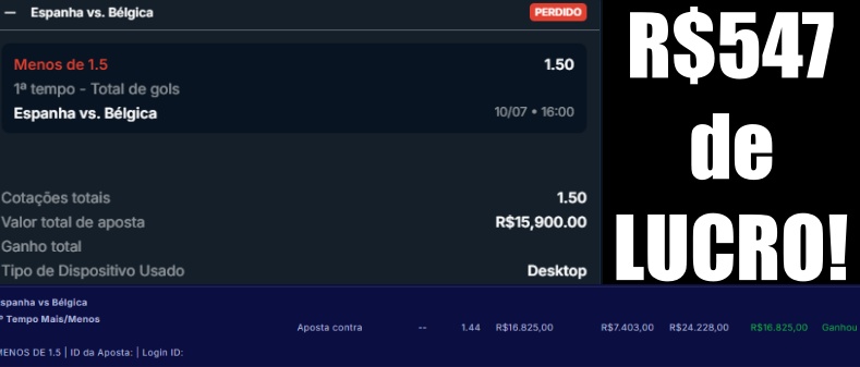 russoarb's tweet photo. Enquanto muita gente passa horas tentando prever quem vai ganhar um jogo, essa operação gerou:

💰 R$547 de LUCRO!
📊 R$23.000 de stake
📈 +2,39% de retorno

Arbitragem esportiva não é sobre ter "feeling". É sobre aproveitar distorções nas odds e executar com disciplina.
No longo prazo, são operações como essa que fazem a diferença.