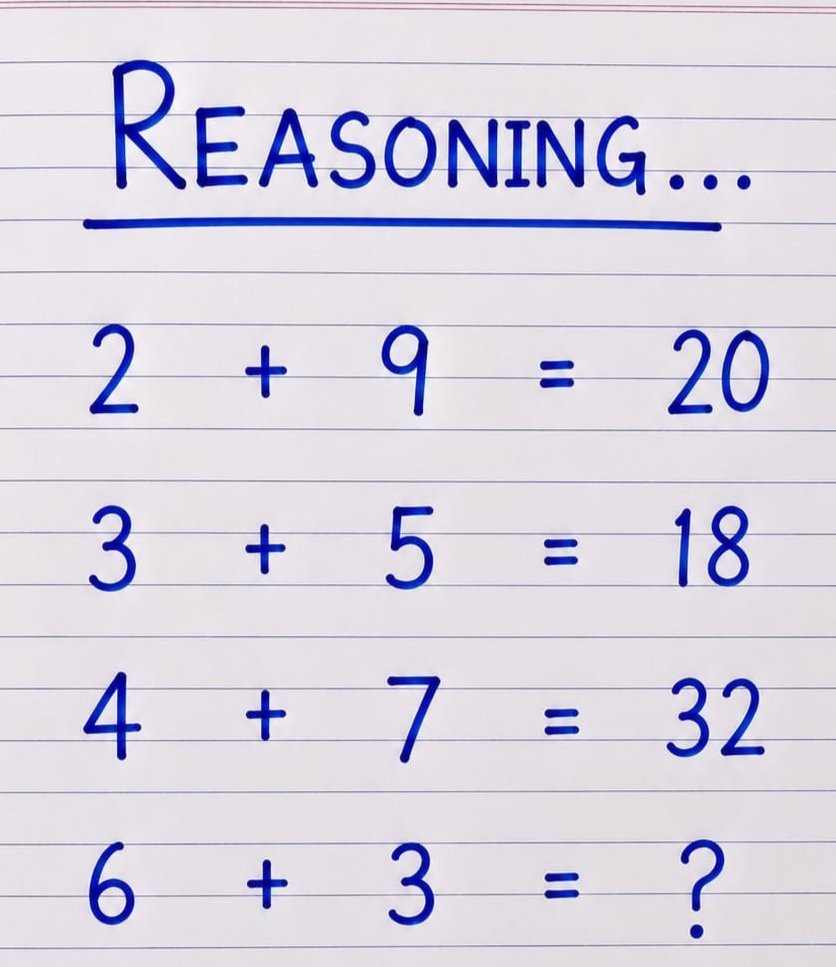 kiara_whispers's tweet photo. How strong is your reasoning ability?

Use your brain, not a calculator. https://t.co/GBd408hisL