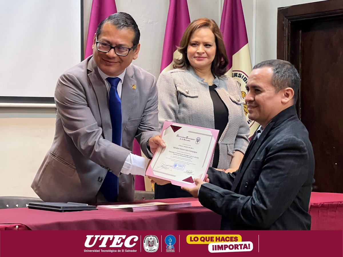 nvoingresoutec's tweet photo. Este día, la UTEC llevó a cabo la clausura del Diplomado en Comunicación Estratégica para el Liderazgo Directivo en Instituciones Educativas.
Dirigido a autoridades de la Red de Educación Media. https://t.co/fnsmKFnzxB