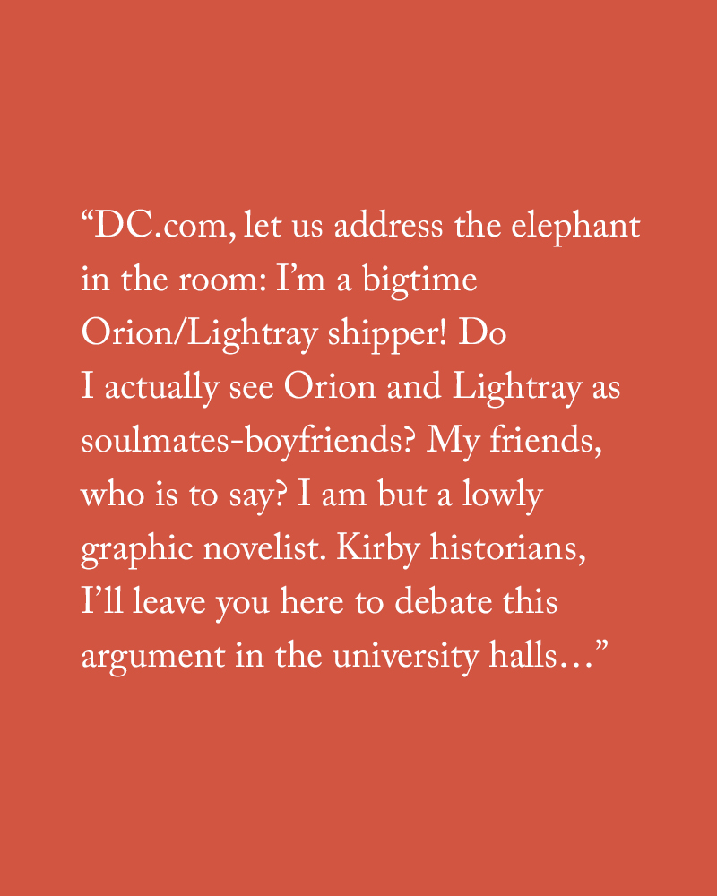 ngoziu's tweet photo. Behold! An exclusive interview with Ngozi Ukazu and @DCOfficial about ORION, the newest Fourth World graphic novel which came out this week.  #orion☀️ 

Check it out now on the DC blog!

https://t.co/AOMm6e8FW0 https://t.co/R9LmV2AfAG