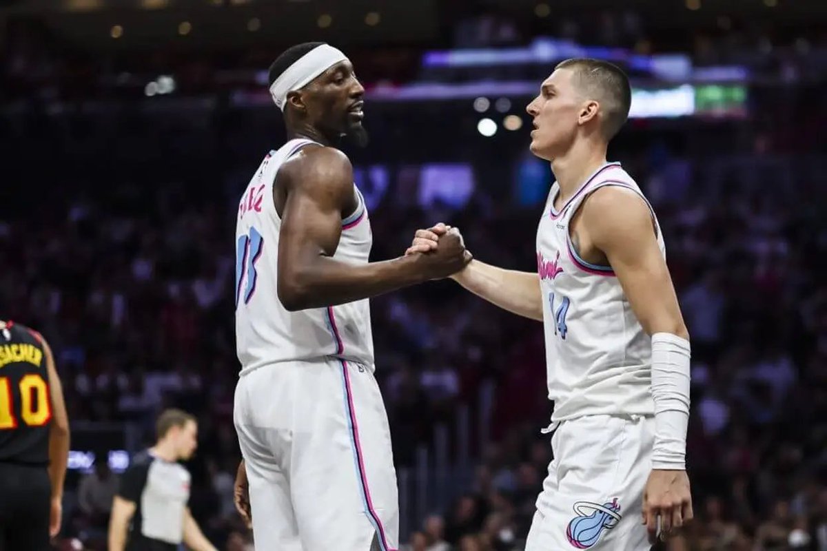 big_business_'s tweet photo. Details of the Bam Adebayo vs Tyler Herro fight 

“According to multiple source who witnessed the incident and were granted anonymity, Adebayo walked onto the courts and Herro said something to him. Adebayo proceed to walk over to Herro and punch him without hesitation. Herro’s AAU coach confrontted Adebayo and Herro yelled at his former teammate while being escored out by security personnel.”