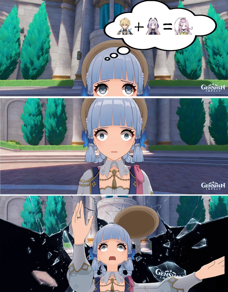 AzratemES's tweet photo. Misunderstanding - 3/3
#Aelali #Fontaine #SorryAyaka #Aino #Aether #Citlali #GenshinImpact #JustForFun https://t.co/utmPNKGDGo