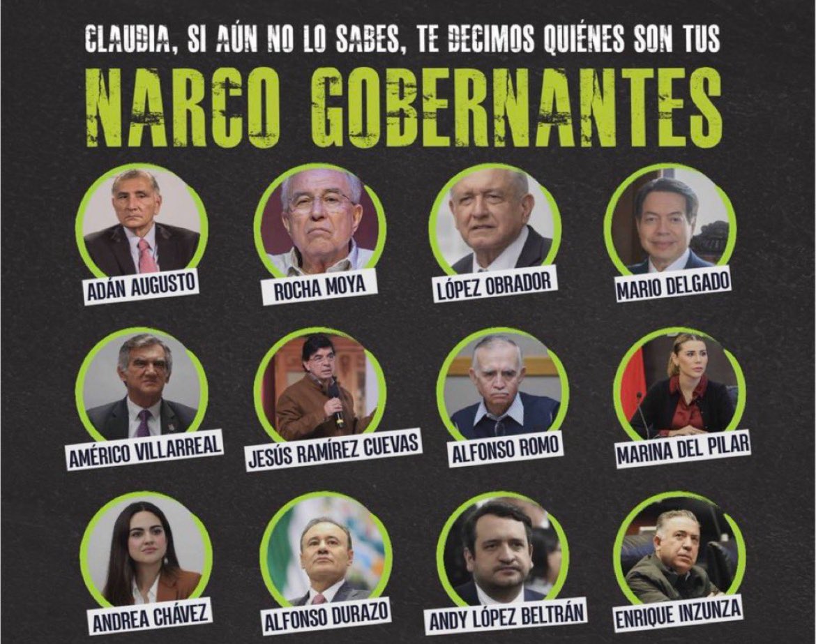 PorrasMendez1's tweet photo. @jgnaredo @Claudiashein Defender a los narcos no es nada de soberania... no mames narco chairo aplaudidor https://t.co/F91gs0x3BP