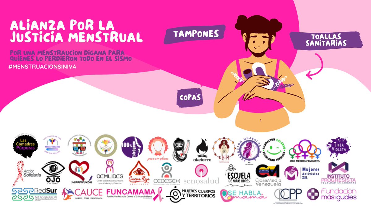 Irisdefranca's tweet photo. La ayuda humanitaria interna debe facilitarse. Exonerar el IVA de toallas, tampones y pañales de adultas mayores permitirá que más personas particulares compren y donen a los damnificados del sismo. #MenstruaciónSinIVA https://t.co/nh29t27wbF