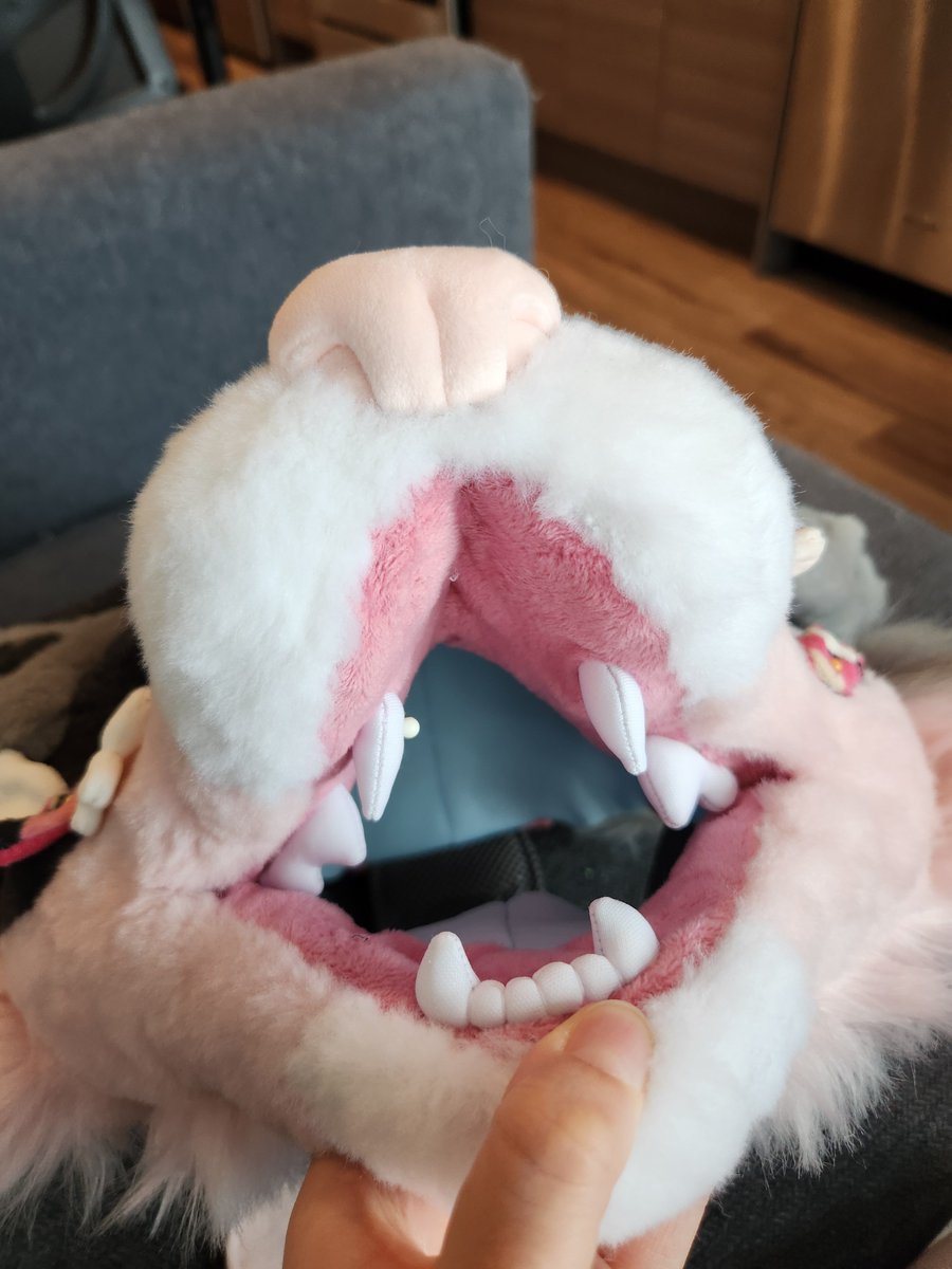 Fever_dreamless's tweet photo. She's coming along 🐶🌸

#fursuit #furry #fursuitmaker https://t.co/hvus3K7qLe