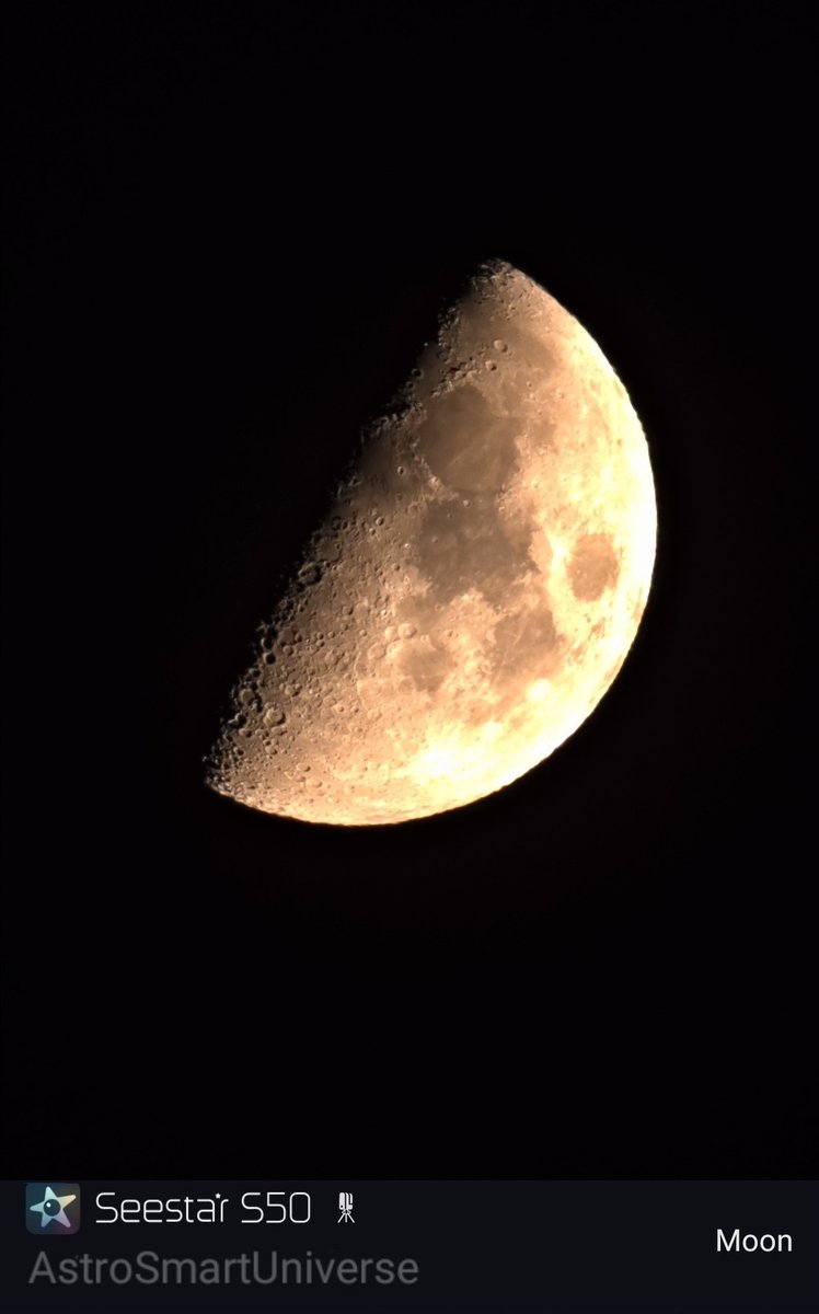 AstroSmartUni's tweet photo. ☄️🔭

📱

Name: Moon
Distance: 1.28 ls
Smart Telescope: Seestar S50 
Mount: Alt-Azimuth
Bortle Scale: Class 7
Filter: Built-in Filter (Scenery Mode)
Image Processing: Seestar App 

#moon #smarttelescope #seestar #telescope #bortlescale #lightsecond #astrophotography #space https://t.co/XOovzETCVn