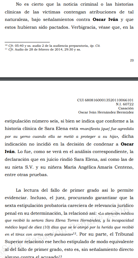 loviedoH's tweet photo. Corte S. Rad. 60722/26. Homicidio agravado y en grado de tentativa.

Entre otros temas como nulidades por revocatoria de poder de la defensa y no avalado, falacia del hombre de paja o tergiversación. Al estipularse la historia clínica la cual consagra «manifiesta [que] fue https://t.co/NQzgyIHBBh