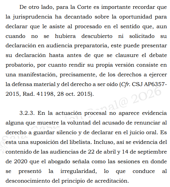 loviedoH's tweet photo. Corte S. Rad. 60722/26. Homicidio agravado y en grado de tentativa.

Entre otros temas como nulidades por revocatoria de poder de la defensa y no avalado, falacia del hombre de paja o tergiversación. Al estipularse la historia clínica la cual consagra «manifiesta [que] fue https://t.co/NQzgyIHBBh