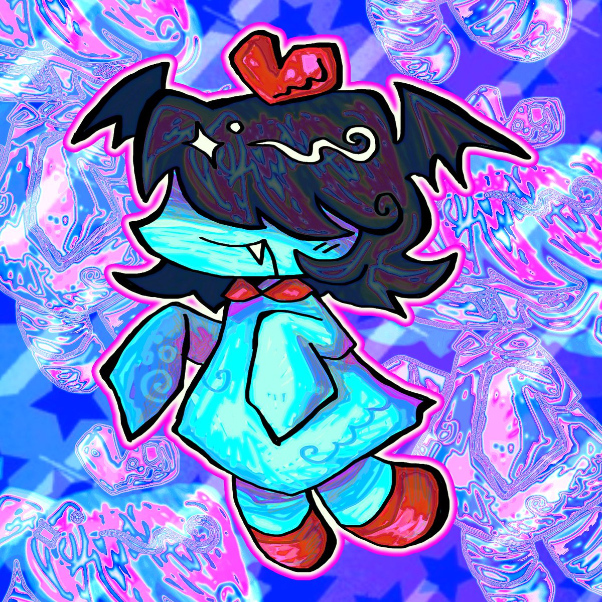 larvaecandy's tweet photo. aqua deltarune https://t.co/mIzRGHsAOm