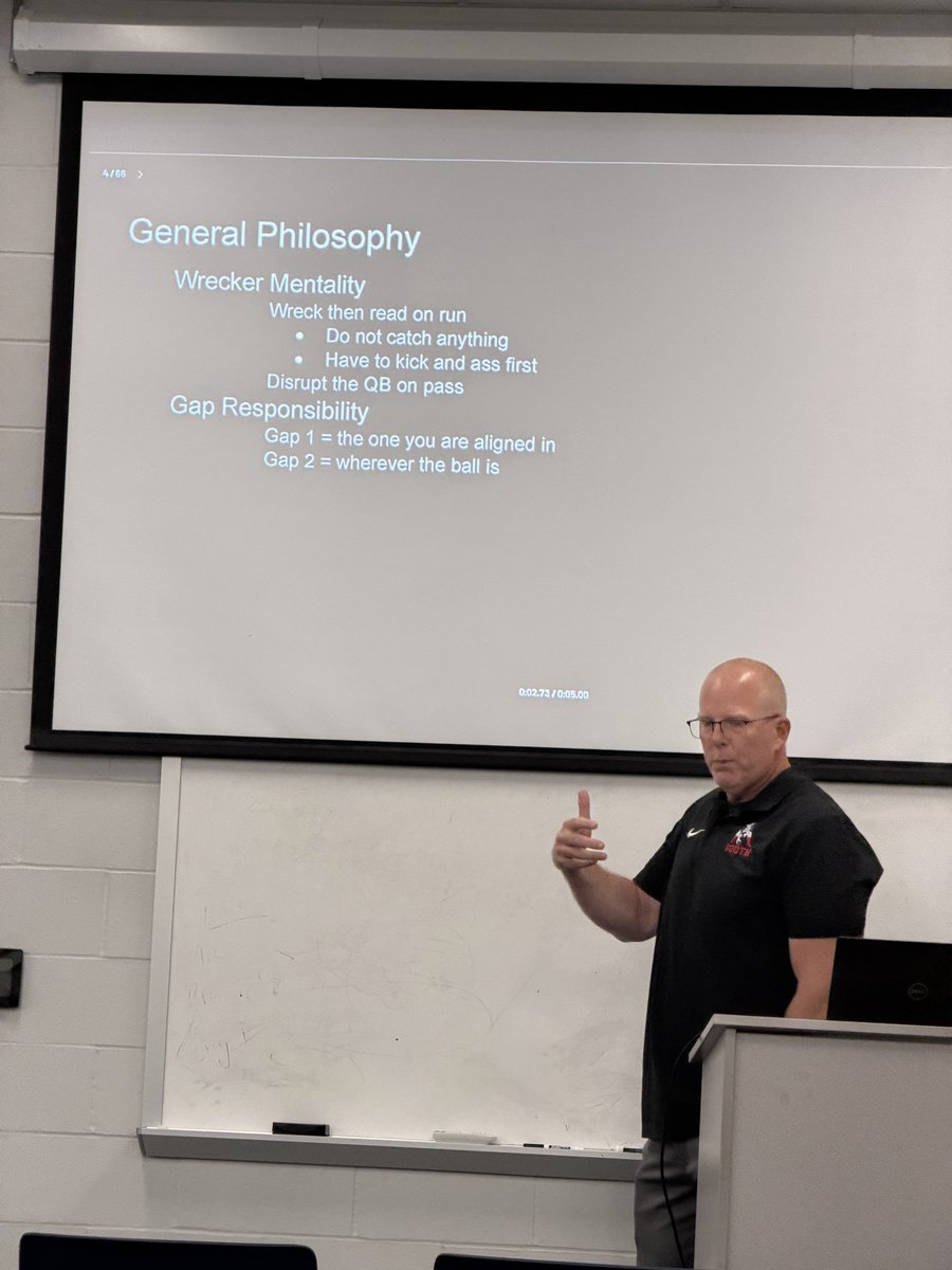 DLineUpassRush's tweet photo. First up at the #DLineU Coaches Clinic… Millard South Defensive Line Coach TJ Martin!

Coach Martin has built one of the premier defensive lines in the country through elite player development, detailed teaching progressions, and a relentless standard of execution.

The best players come from the best coaches—and tonight, we’re learning from one of the best.

Let’s get to work. 👊

#DLineU #CoachesClinic #PlayerDevelopment #DefensiveLine #PassRush