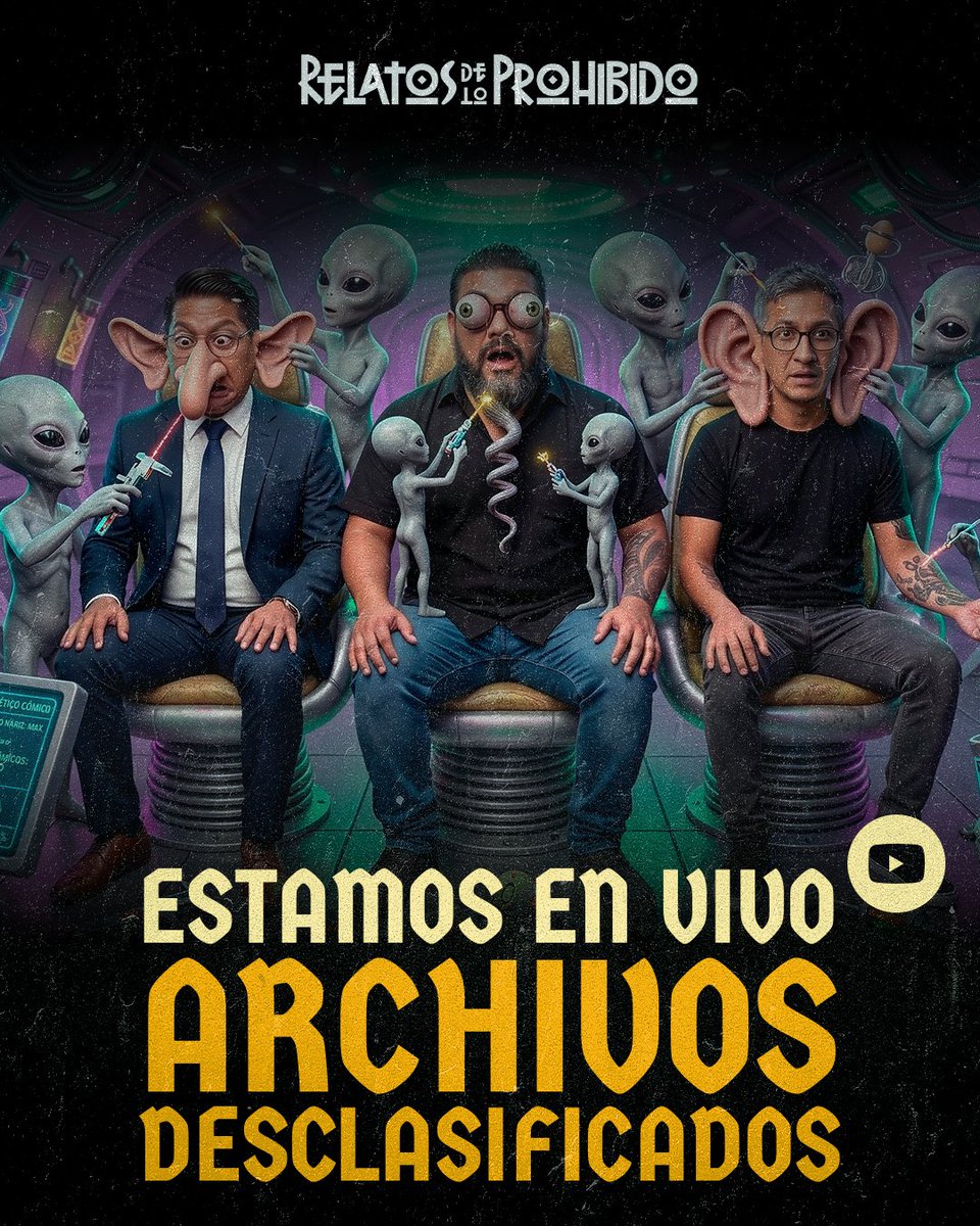 RelatosProhib's tweet photo. 🚨 ¡YA ESTAMOS EN VIVO! 👽

Hoy hablamos de Archivos Desclasificados junto a Jaziel Cruz y Chuy Campos. 🛸

Conéctate, participa en el chat y comparte tu teoría.

#Ovnis #ArchivosDesclasificados #Area51 #Extraterrestres #FenomenoOVNI https://t.co/PhVpwCo8Ss