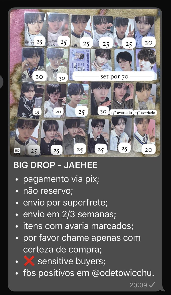 odetowicchu's tweet photo. 🪧 vendo venda jaehee card nct wish photocard pc https://t.co/y3Rq4mBu35