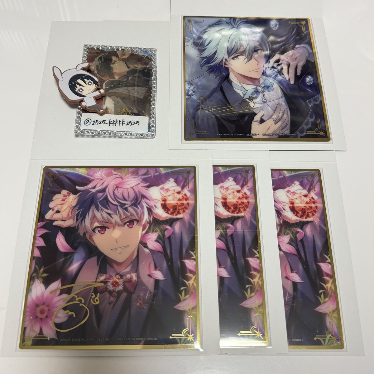 2525_kkkkk2525's tweet photo. ☆交換☆ アイナナ La’Stiara コレクタブルクリア色紙 ラスティアラ

【譲】環、*百3
(入手予定 壮五1、*龍之介1)

【求】一織

龍之介のお声重なる場合無印含む方
福岡手渡し、郵送
よろしくお願い致します。 https://t.co/vdciJYbQYg