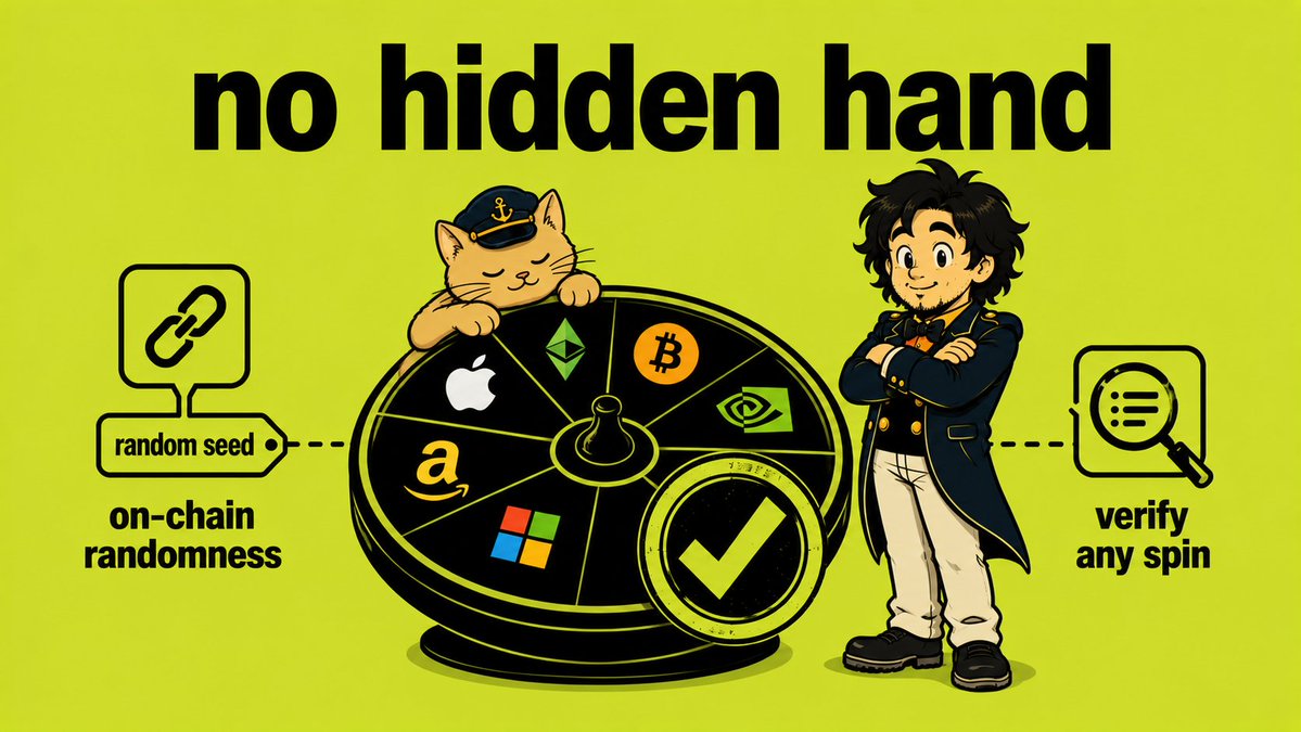 hoodspinapp's tweet photo. Step into the house that never cheats. 

Every spin runs on public randomness, checkable anytime. https://t.co/BlJp655Awm