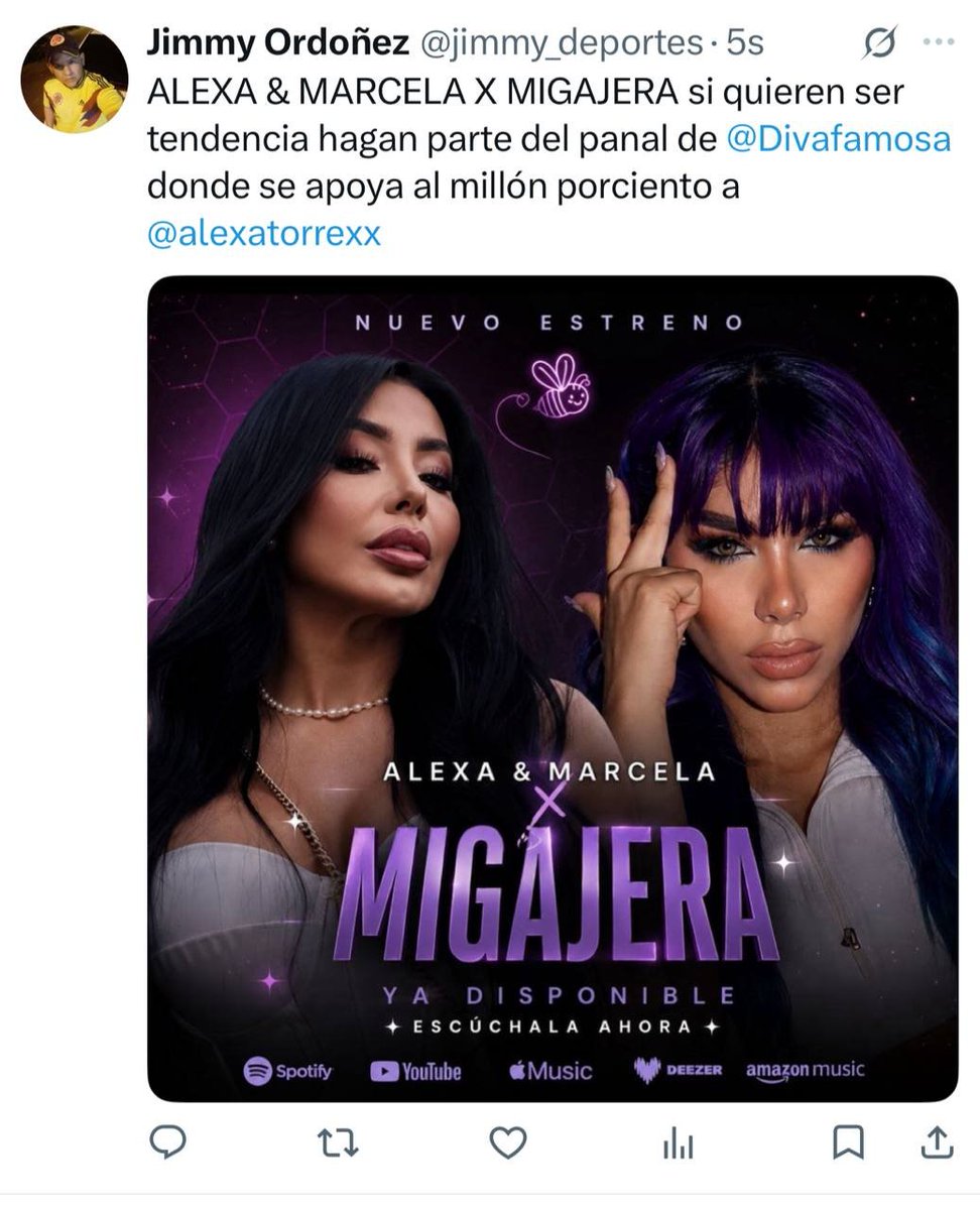 DelMar2859's tweet photo. @ErikaEl46197075 @alexatorrexco @KeyPalmera15 DE MIGAJA EN MIGAJA SE HACE EL PAN
ALEXA &amp; MARCELA X MIGAJERA https://t.co/x3XWAfQ7Mr